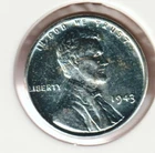 1943 WWII Lincoln Wheat Steel Penny Collectible US Collection Very Good War Coin