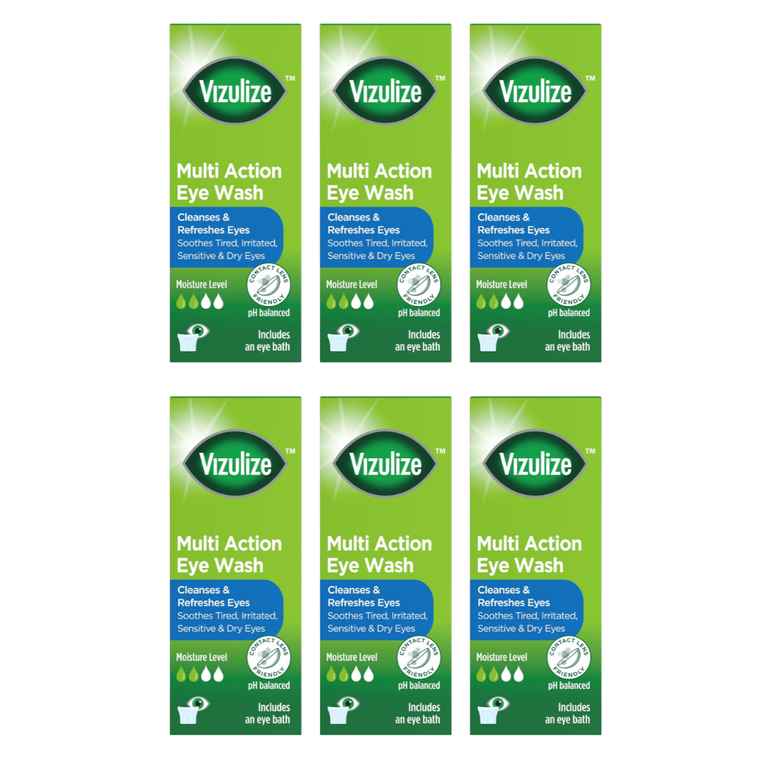 Vizulize Eye Wash 300ml x3 Soothing Relief Dry Eye Treatment Care - Image 10