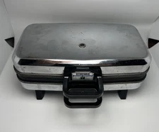 Vintage Vitantonio Belgian Waffler Waffle Iron Maker Chrome 550 Tested Works