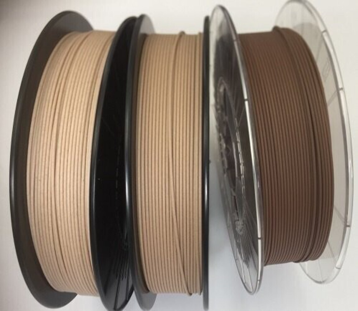 PLA Holz, Bambus und Kork Filament , 3x 500g 1,75mm