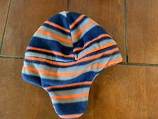 Boy's Winter Hat Beanie Cap with Ear Covers Striped One Size