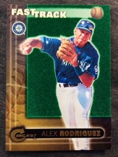 1997 Fleer Skybox Circa Alex Rodriguez Fast Track Insert Card 