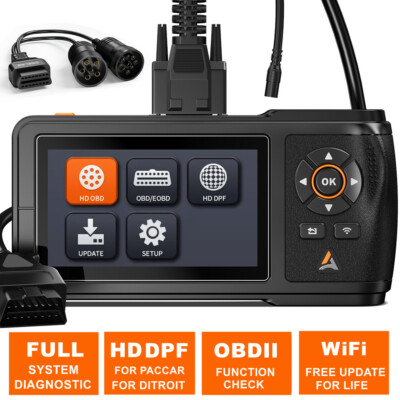 DPF Regen Tool For Paccar & Ditroit Heavy Duty Truck Scanner OBD II Code Reader 