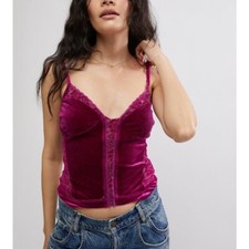 FREE PEOPLE About Last Night Corset / Wine