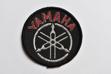 Vintage Yamaha Motorcycle Jacket Patch Tuning Fork Logo XS650 SR500 RD350 3"