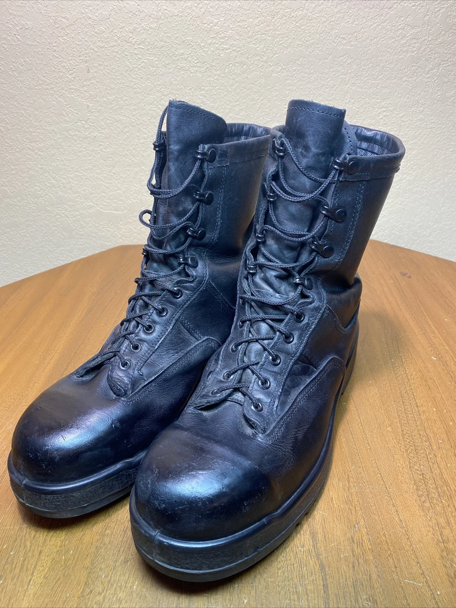 Wellco Navy Flight Deck Safety Boots SIZE 12.5 W Steel Toe Used