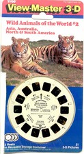 Wild Animals Of The World #2 Asia Australia America 3D View-Master 3 Reel Packet