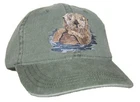 Sea Otter Embroidered Cotton Cap NEW Hat Wildlife Mammal