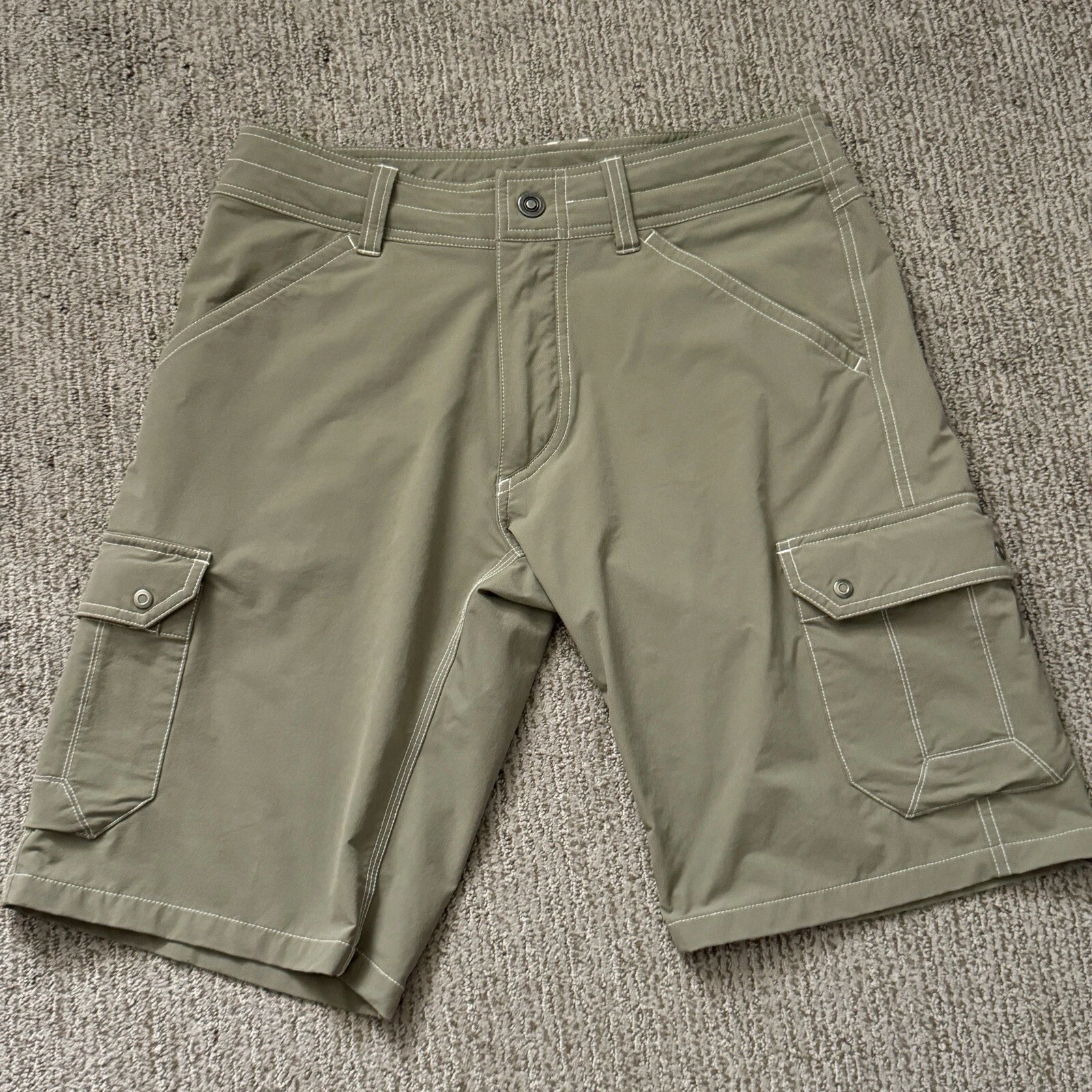Kuhl Mens 32 Renegade Shorts Cargo Pockets Outdoor Hiking Nylon Stretch