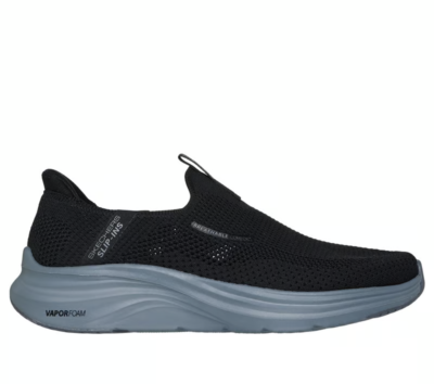 Skechers Shoes Slip Ins Men Slip On Black Stretch Sport Soft