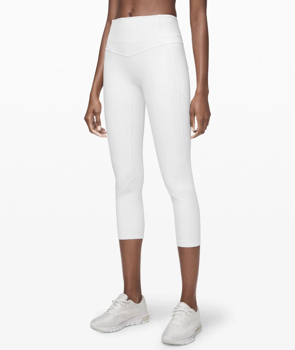 Lululemon All The Right Places Crop II WHITE 23 Inseam NWT Size 8