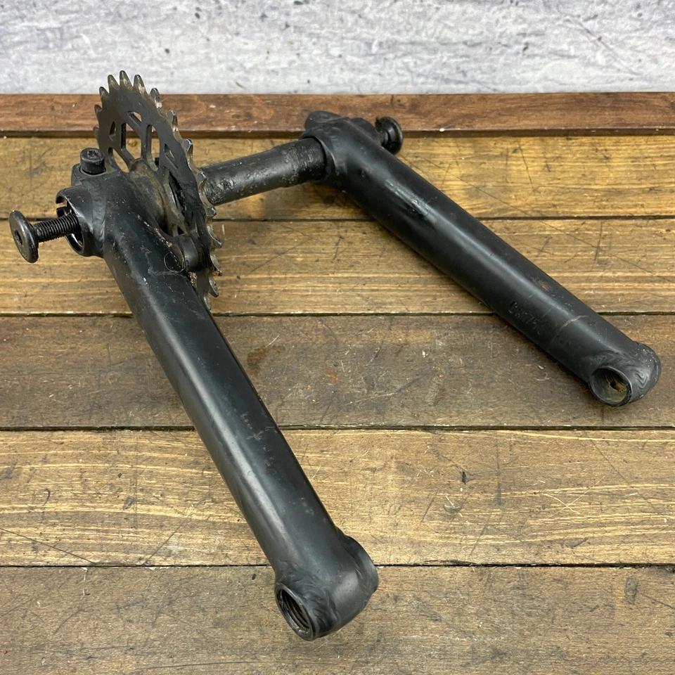 Juego de bielas BMX vintage Old Mid School BMX 3 PIEZAS 3 piezas 175 mm 90s 00s Fit Bike Co Foto 2 de 4