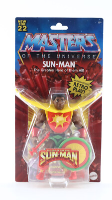 Masters Of The Universe Orgins Sun-Man Action Figure 2022 Wave 8 New