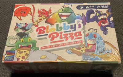 Blobby s Pizza Math Card Game Fractions Pizza Monsters Semper Smart Games Sealed