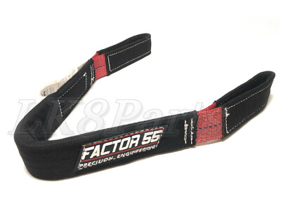 Factor 55 Shorty II Polyester Strap 2 inch Black and Red 00078