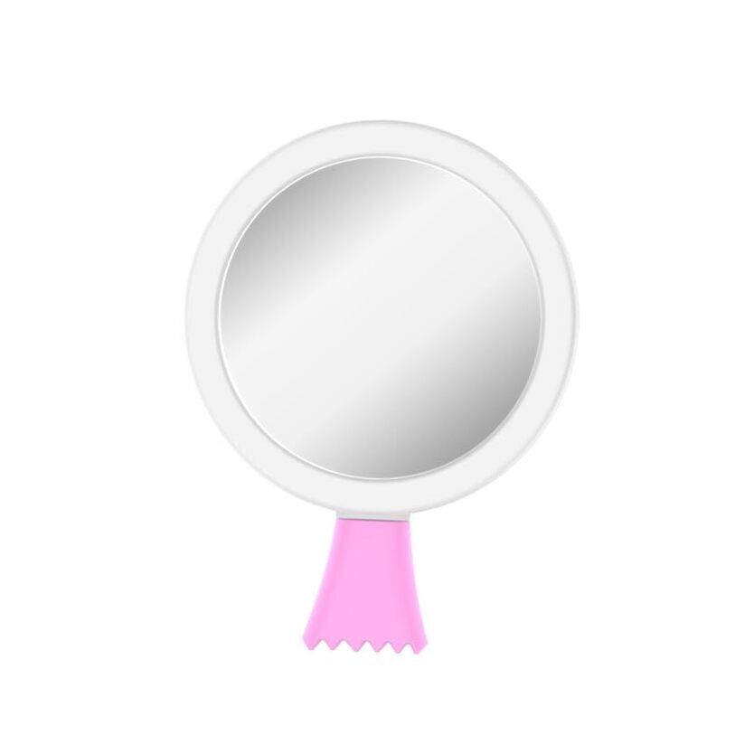 LED Lighted Compact Mirror，Cute Portable Travel Purse Makeup Mirror for