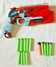 Nerf Gun Zombie Strike Hammershot Blaster Toy Includes 14 Bullets Soft Darts