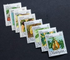 MALEZJA 1986 OWOCE DEFINITYWNA SERIA PEŁNA 8V