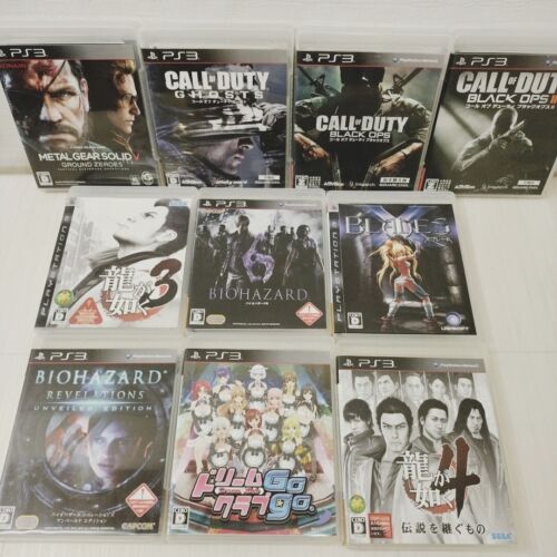 lot 10 Games PS3/PlayStation3 NTSC-J Japan kuchibashi17 Yakuza METAL GEAR SOLID - Afbeelding 1 van 12