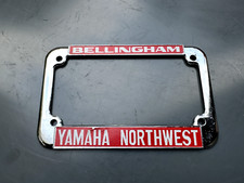 Vintage Yamaha Northwest Motorcycle License Plate - Bellingham, WA