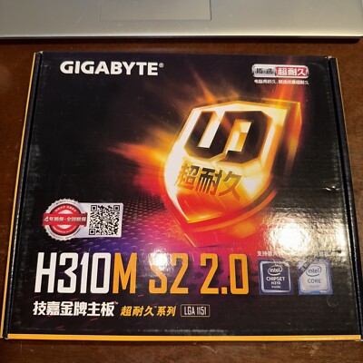 Gigabyte GA-H310M-S2 2.0 Motherboard 1151 Intel 8th/9th Gen H310