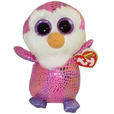 Ty Beanie Boo Patty The Penguin 6" MWMT 15cm New Rare Retired Justice exclusive