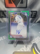 2024 Bowman Chrome Marco Corcho 1st Bowman Auto Green Refractor  /99