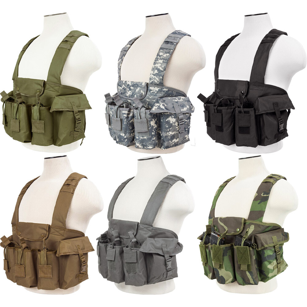 VISM Tactical Universal Chest Rig Airsoft Magazine Vest by NcSTAR