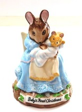 SCHMID Baby's First Christmas 6" Night Light of Mother Mouse and Baby Mouse