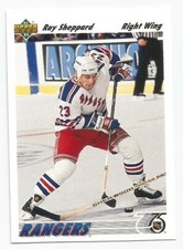 RAY SHEPPARD 1991-92 UPPER DECK CARD MINT CONDITION
