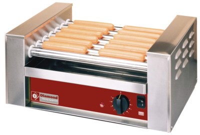 Elektro Hot Dog Grill Würstchen Grill mit 7 Rollen ca. 58 Hot Dogs / h Gastlando