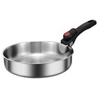 <!--F#f_0-->Stainless Steel Frying Pan with Detachable Handle Camping Cookware Fry Pan<!--F/-->
