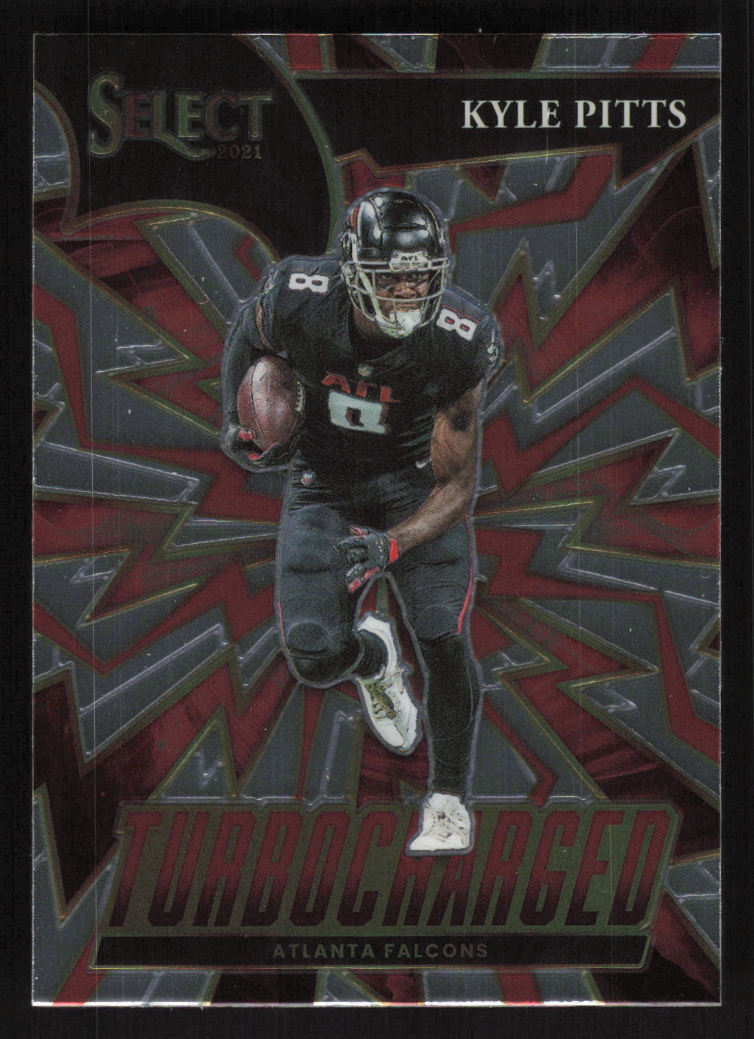 2021 Panini Select #TUR-10 Kyle Pitts Turbocharged Card TCCCX