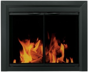 Fireplace Doors Small Tinted Glass Cabinet Style Surface Mount