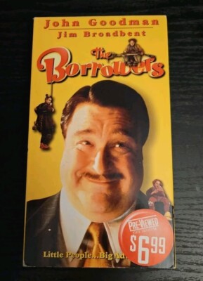The Borrowers VHS VCR Tape Former Blockbuster Video Rental John Goodman