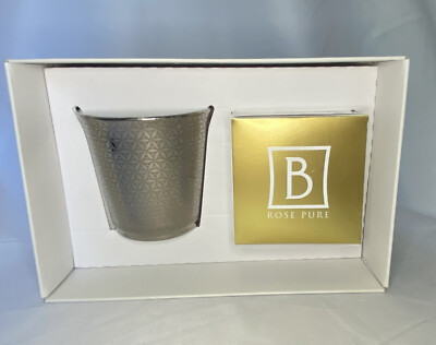 Bernardaud ''Divine'' Kerzenbecher Geschenkbox Limoges Porzellan ''Rose Pure''