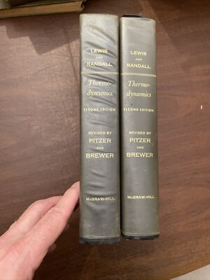 Thermodynamics 2nd Edition 1961 By Gilbert Newton Lewis & Merle