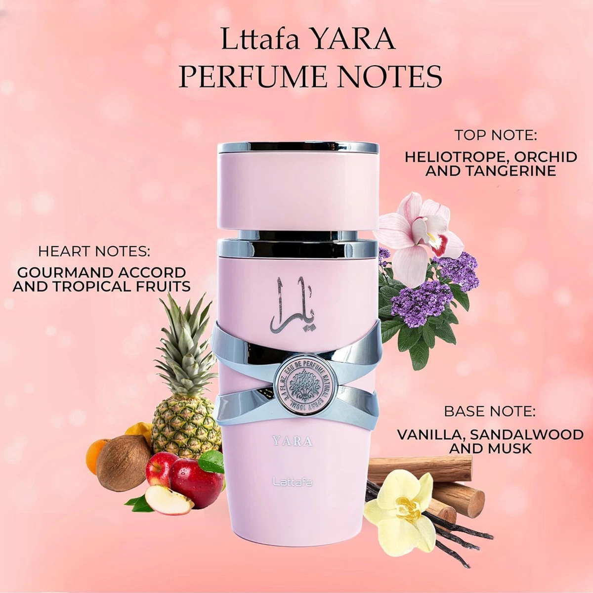 Lattafa Yara 香水(女性用) Amazon.com : Lattafa Yara for Women Eau de Parfum Spray, 3.4
