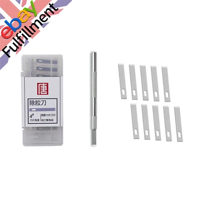 10-Blade 4# Aluminum Alloy Phone Back Cover Glass Remover Mobile Repair Tool