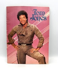 Vintage-Tom Jones 80's Concert Program Souvenir Booklet -Color Illustratsd
