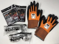 Work Gear Bundle A - Set of 2 including Gloves & Safety Goggles