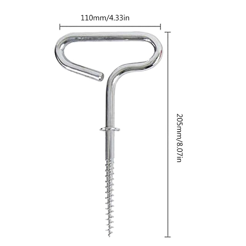 Nails Ice Drill Ice Fishing Screw Steel Ice Fishing Tent Pegs Drill