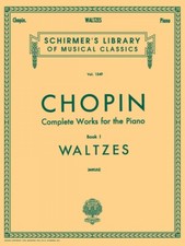 Chopin Valses Schirmer Piano Solo Sheet Music Book NEW 050260000