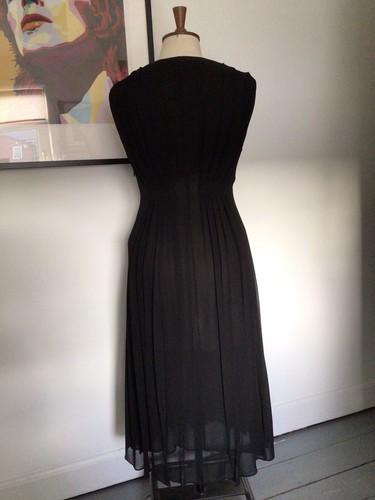 AND OTHER STORIES Silk georgette Dress - Black Size EU36/10-12 NEW - Picture 3 of 11