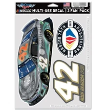 Noah Gragson 2023 Wincraft #42 Sunseeker Resort Multi Use Decal Sheet(3Pk)