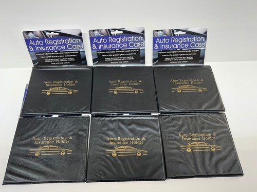 6 Auto PKW LKW Zulassung und Versicherung Etui Dokumentenhalter Brieftasche Ordner - Bild 1 von 2
