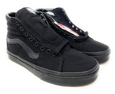 VANS Mens/Womens Sk8-Hi Skateboarding Shoes Black/Black/Black