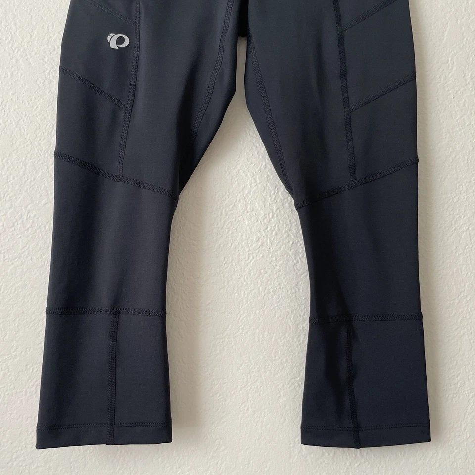 Pearl Izumi Flash 3/4 Tight Womens Medium Black Side Pockets - Image 3 of 4