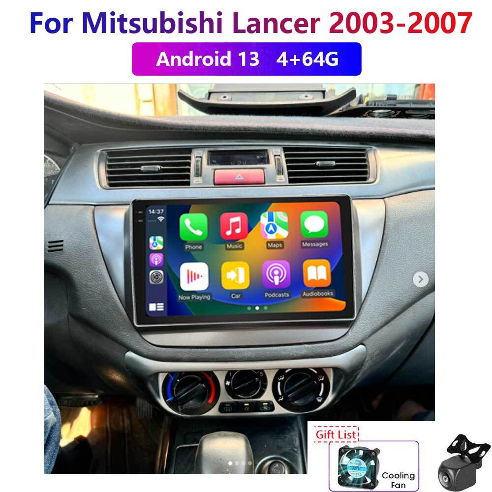 Wireless Carplay 4-64G Android For Mitsubishi Lancer 2000-07 Car Stereo Radio BT
