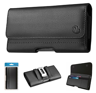 For Sonim XP10 XP9900 Belt Clip Credit Card Pouch Case Phone Cover